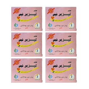 پودر موبر تیزبر شیمی مدل 02 وزن 160 گرم مجموعه 6 عددی